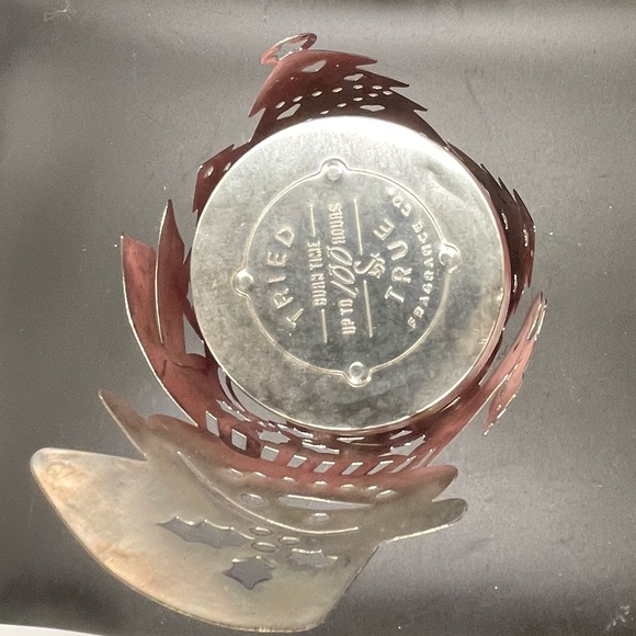 Tin Cut Out Snowman Candle Cover Gold Papier-Mâché tree Topper Christmas Decor - Picture 13 of 16